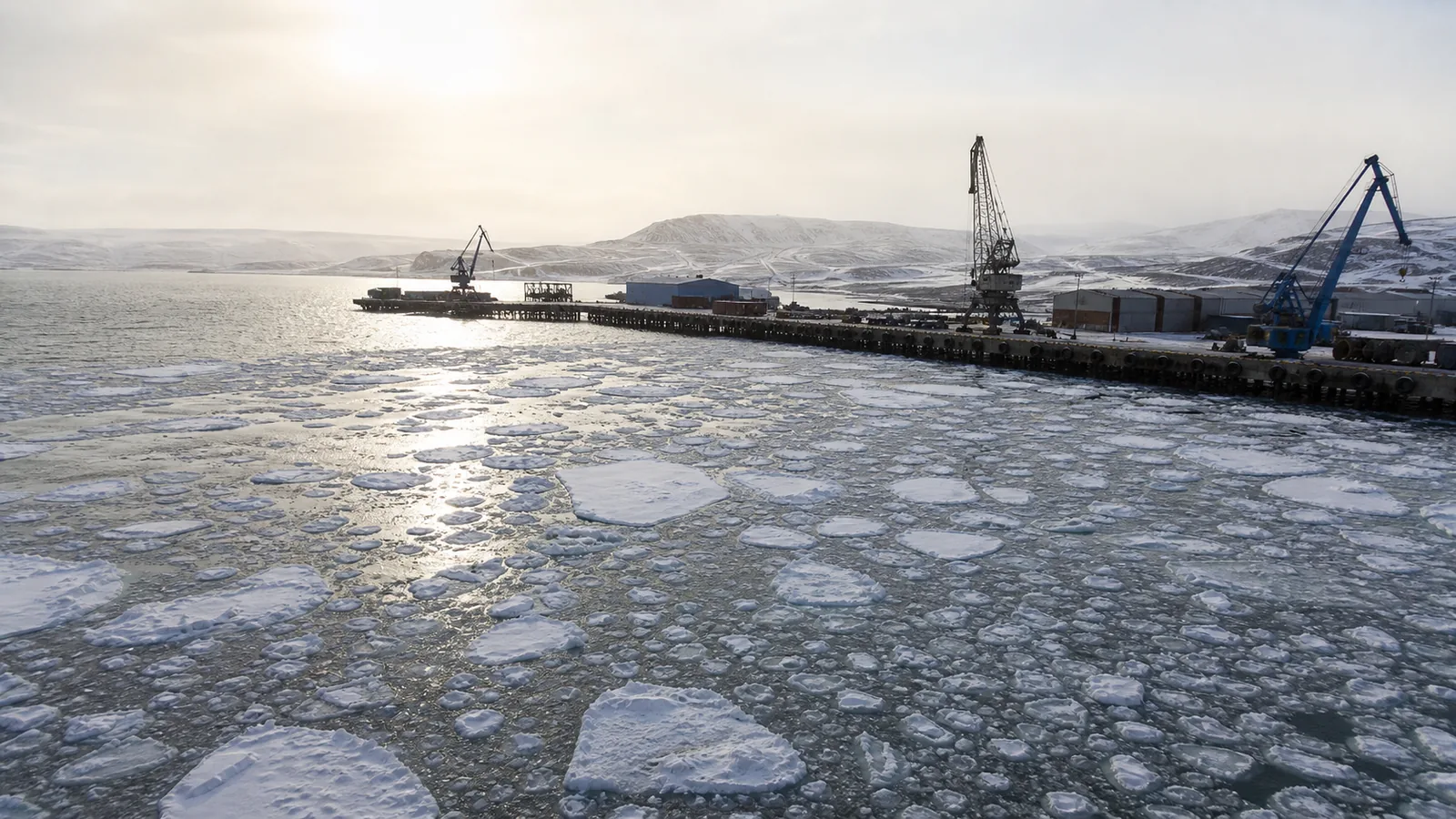 Оснащение морского пункта пропуска в порту Сабетта
